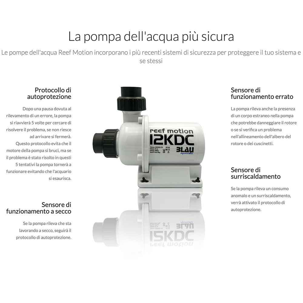 Blau Aquaristic Pompa Reef Motion 4KDC fino a 4000l/h
