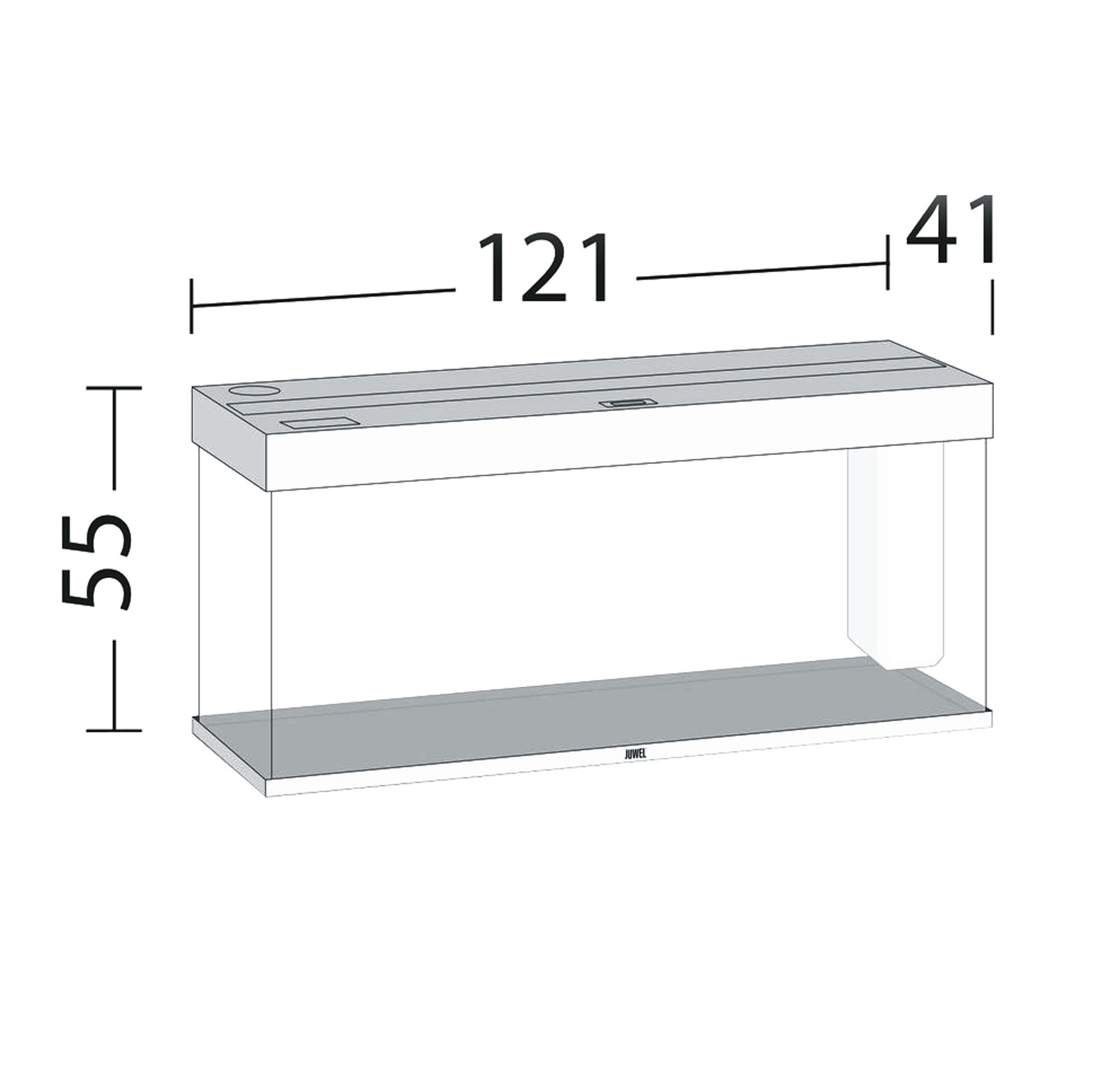 Juwel Acquario Rio 240 Litri LED Grigio 121x41x55H cm