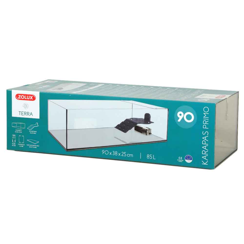 Zolux Karapas Primo 90 Tartarughiera 85 Litri 90x38x25h cm