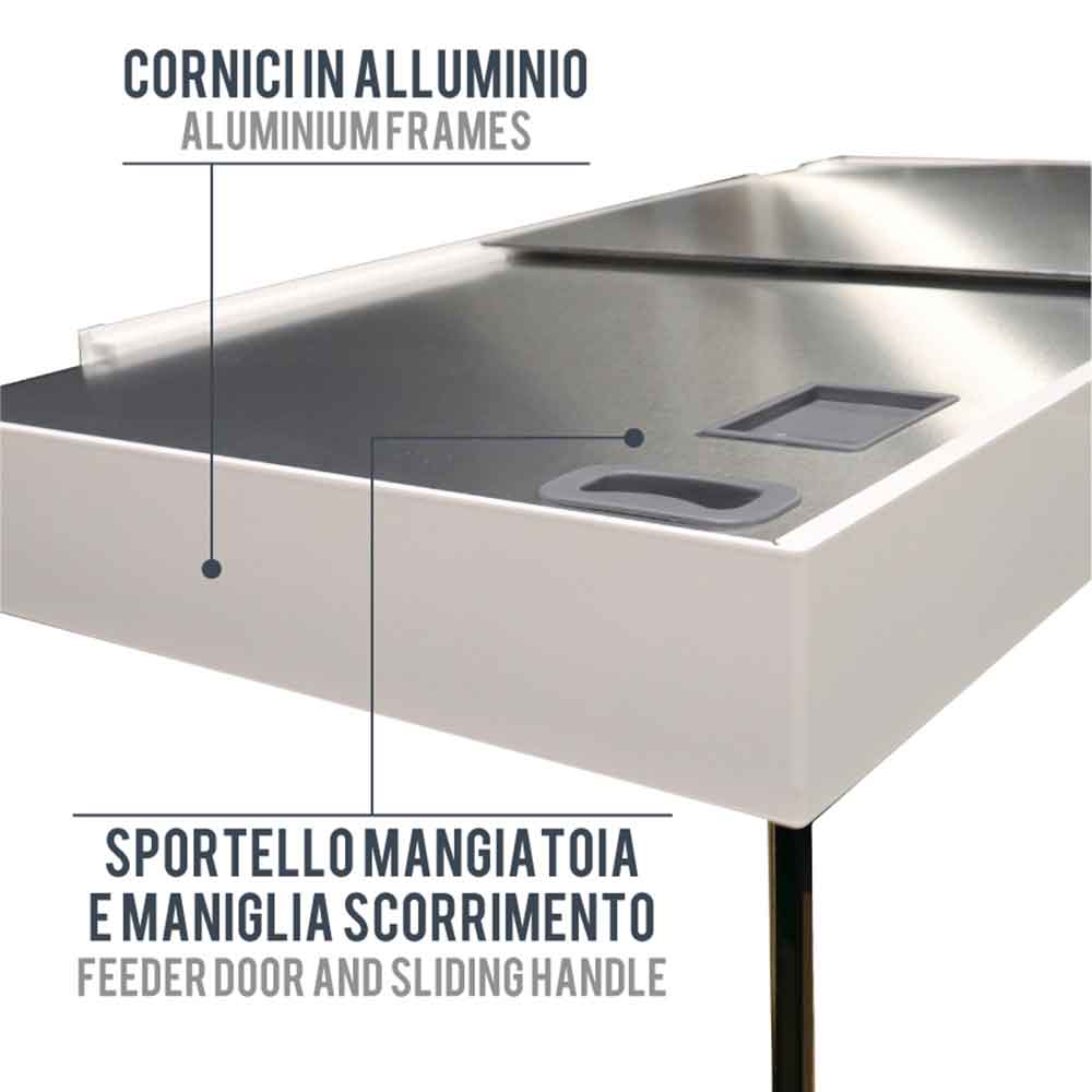 Amtra Acquario Alux Bianco Combi con Mobile e Filtraggio 450L 150x45x148h cm