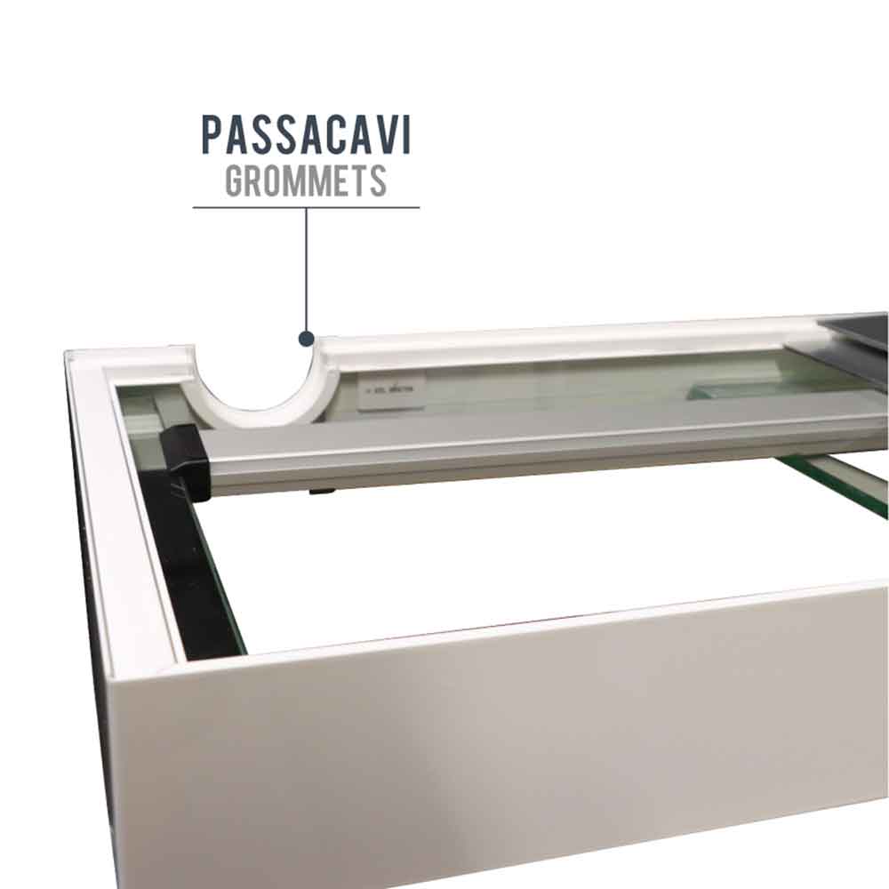 Amtra Acquario Alux Bianco Combi con Mobile e Filtraggio 450L 150x45x148h cm