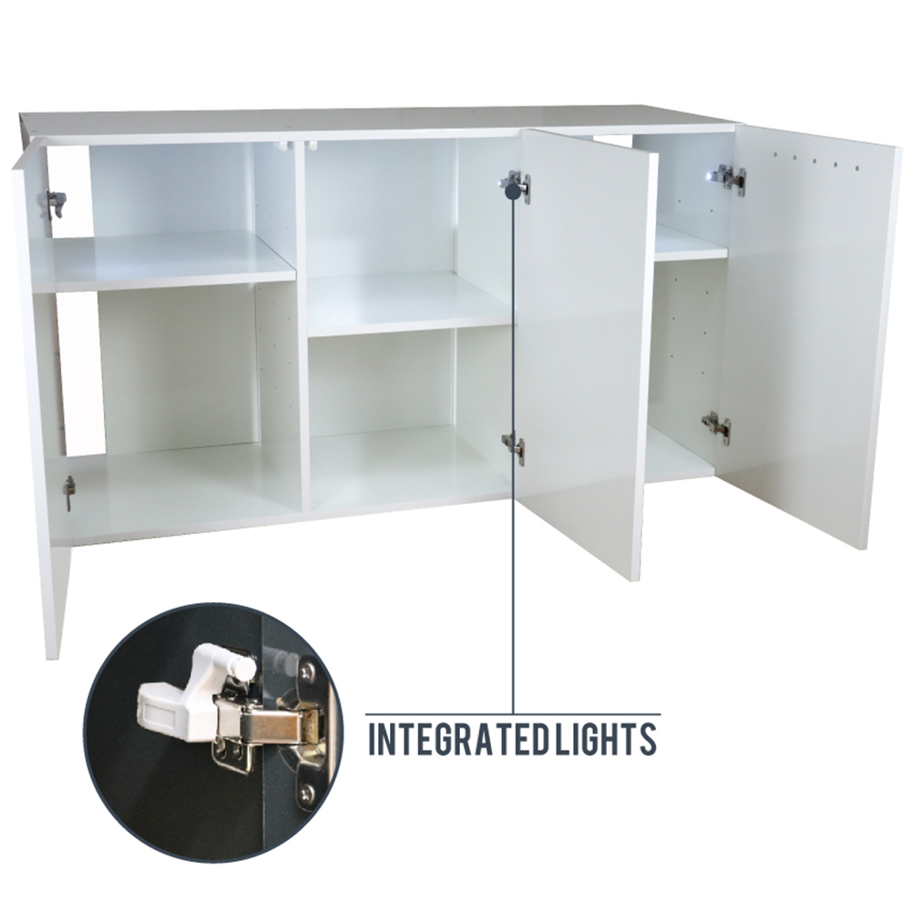 Amtra Acquario Alux Bianco Combi con Mobile e Filtraggio 450L 150x45x148h cm