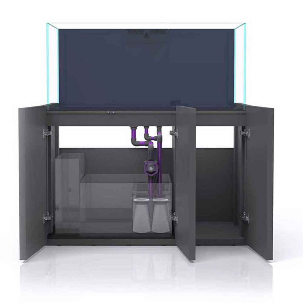 Nyos OPUS 440 G2 Slim Line Grigio Acquario Marino Reef 125x55x 55h cm