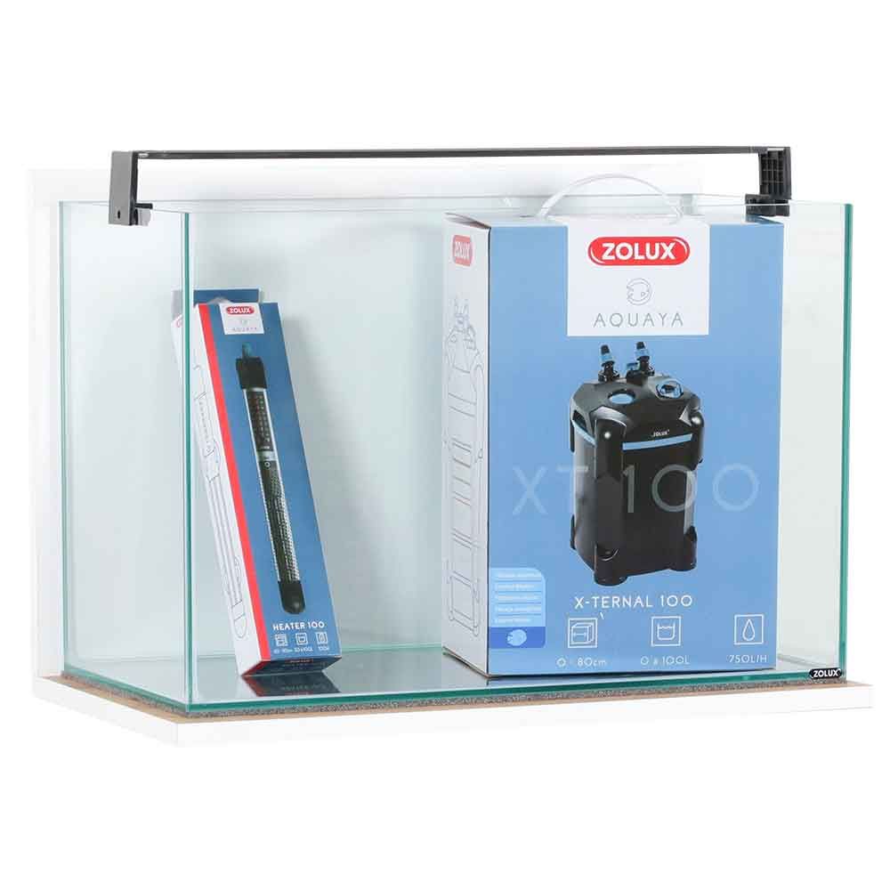 Zolux Acquario Aqua Idromax Bianco 72 Completo 63x35x127h cm