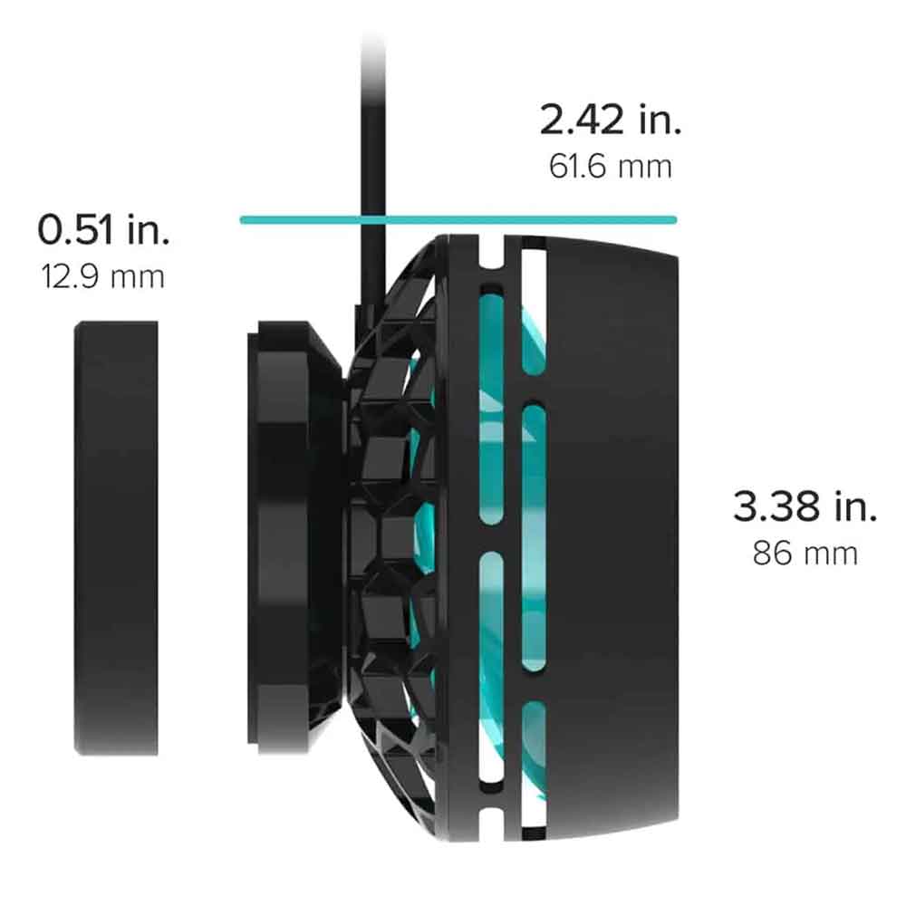 Aqua Illumination Nero 7 Pompa di movimento regolabile Wi-fi fino a 15,142l/h