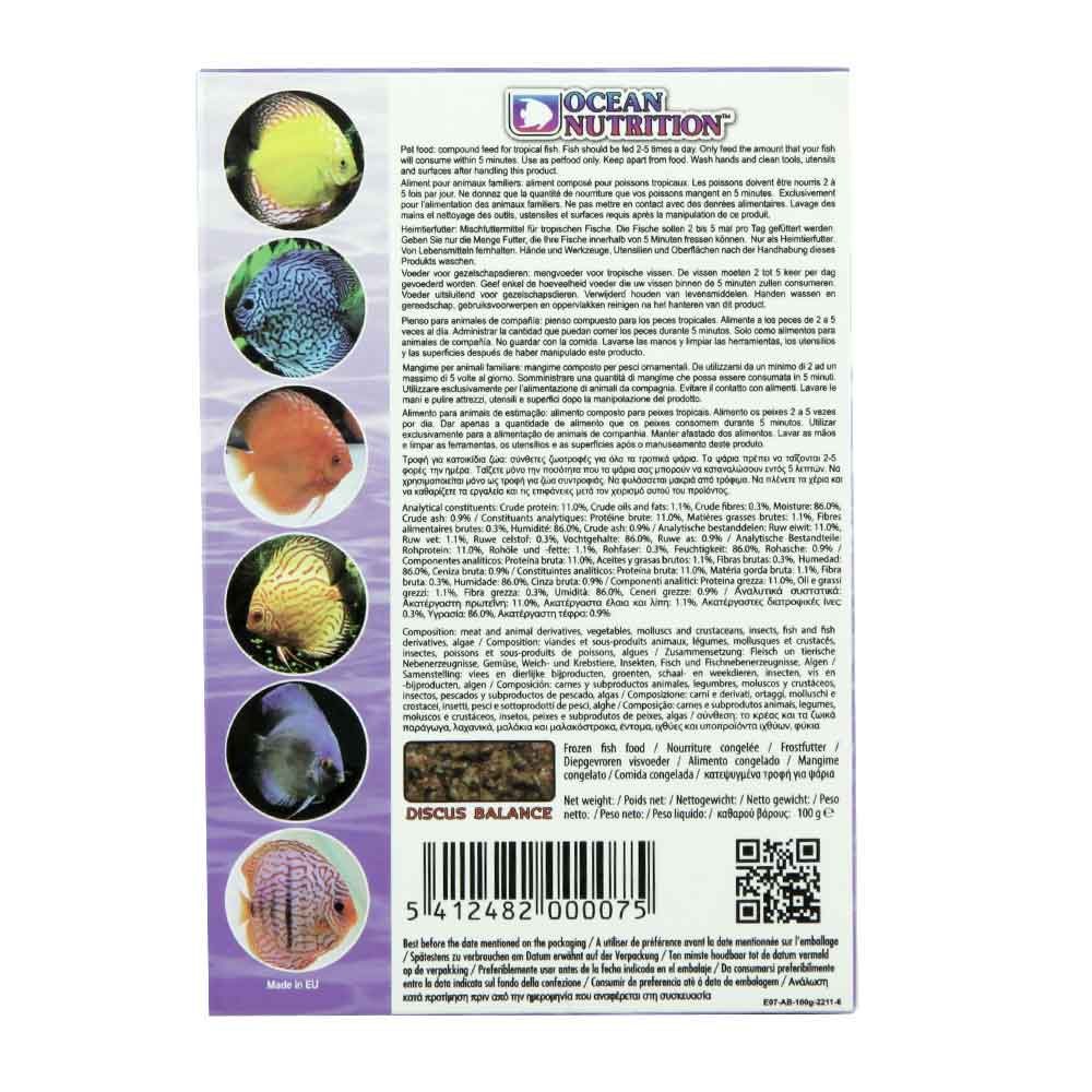 Ocean Nutrition Discus Balance congelato 100g