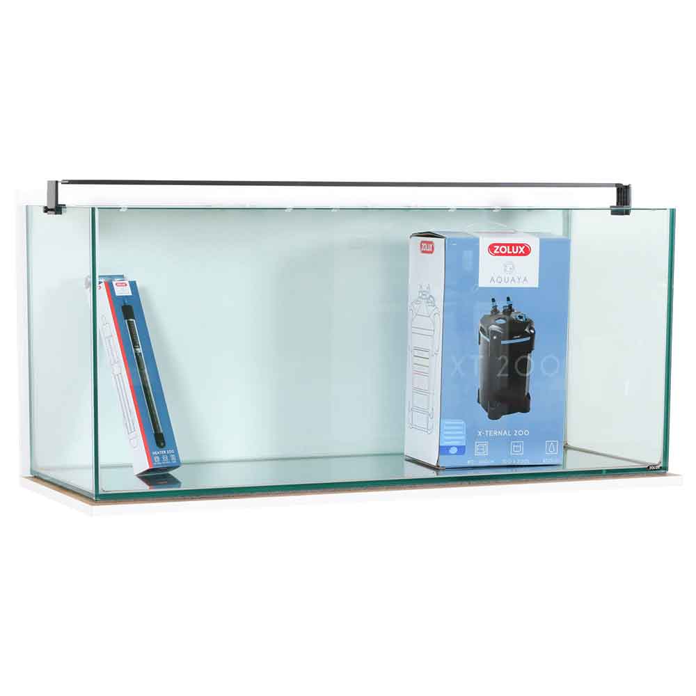 Zolux Acquario Aqua IdroMax Bianco 230 Completo 111,8x45x57h cm