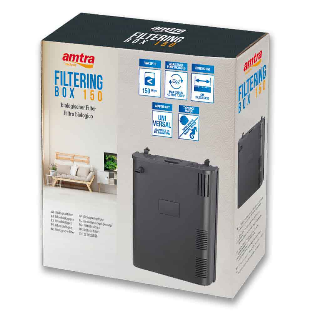 Amtra Acquario System Tank V2 60 Led completo Nero 65lt 60x32x42h cm
