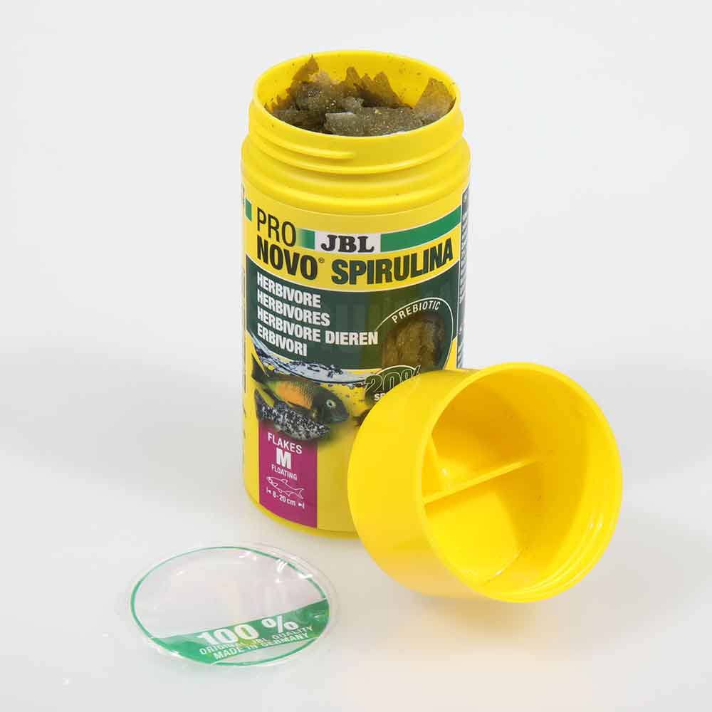 Jbl ProNovo Spirulina Flakes M Scaglie con Spirulina e Prebiotici 1000ml 160gr