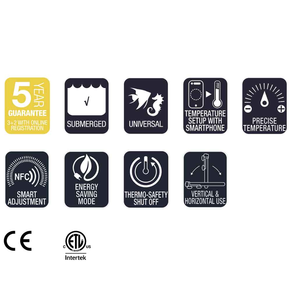 Sicce Scuba Contactless Riscaldatore Wireless NFC 400W