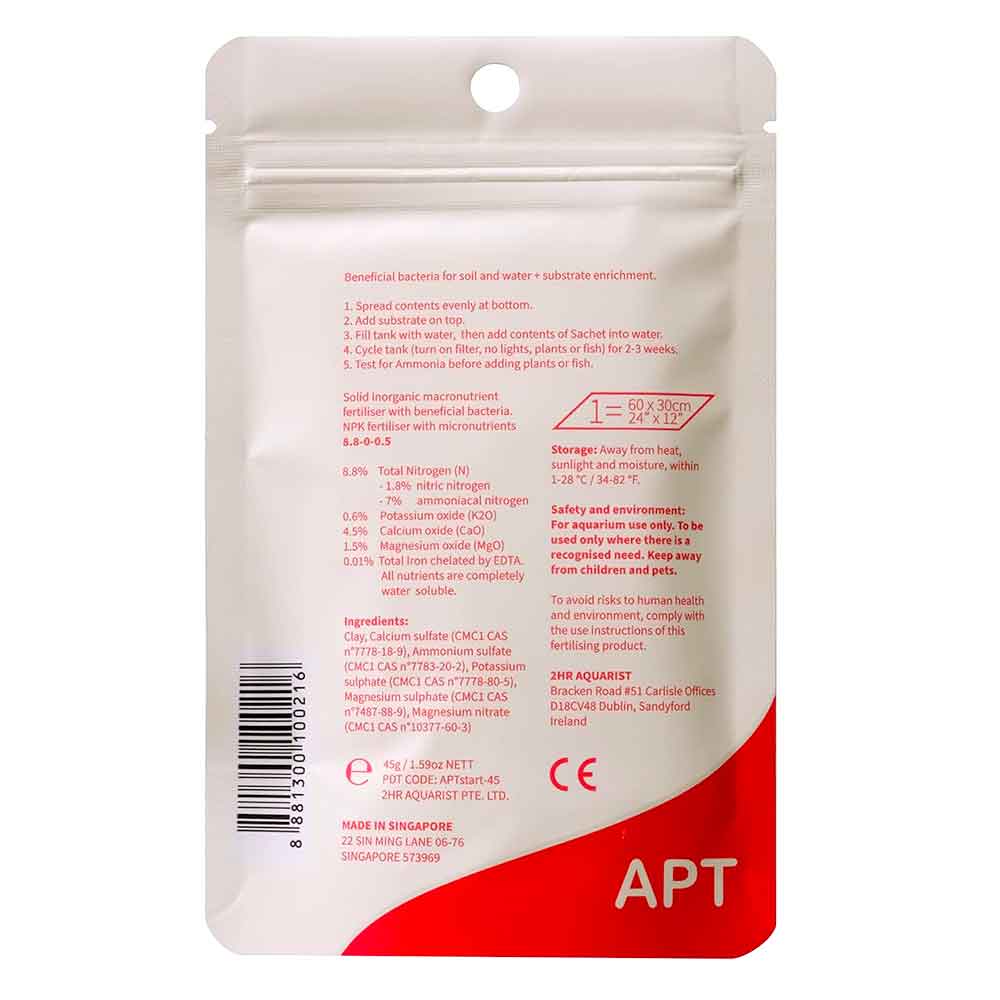 The 2Hr Aquarist APT Start Arricchimento del Substrato + Batteri acqua dolce 45gr