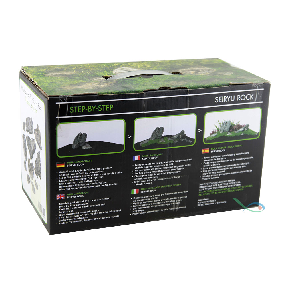 Aquadeco Mini Landschaft Seiryu Rock Set per Acquari di 80 litri circa