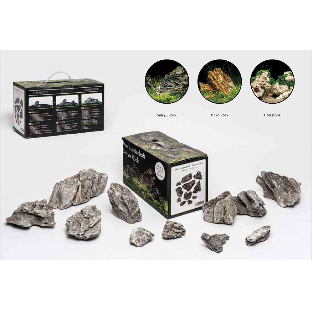 Aquadeco Mini Landschaft Seiryu Rock Set per Acquari di 80 litri circa
