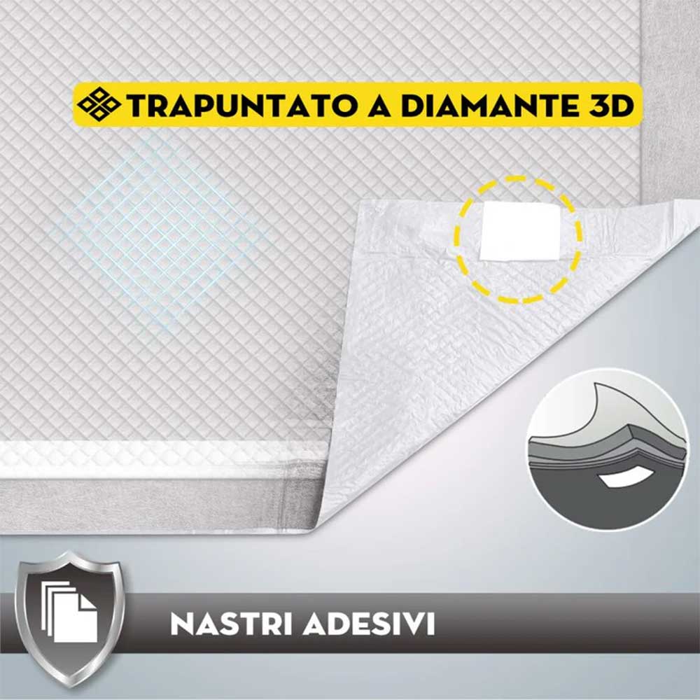 Croci Super Nappy Tappetini Igienici Assorbenti 60x90cm 50pz