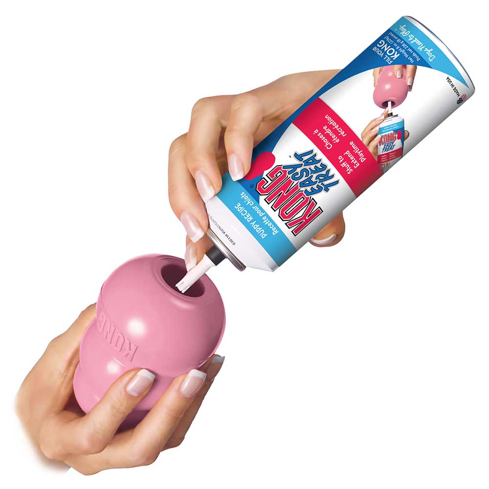 Kong Puppy Medium Gioco per Cani Rosa 7-16Kg