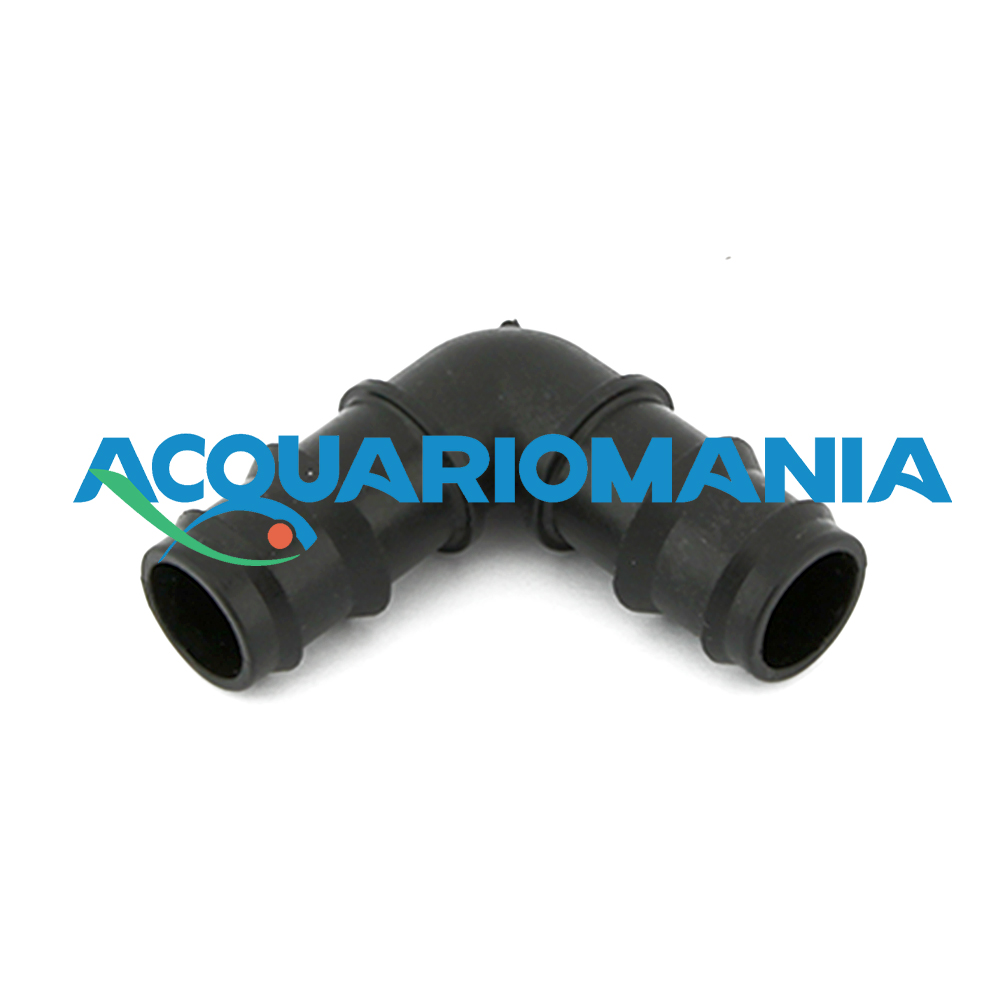 Curva a gomito in PVC 90 gradi per tubi in gomma 12/16mm