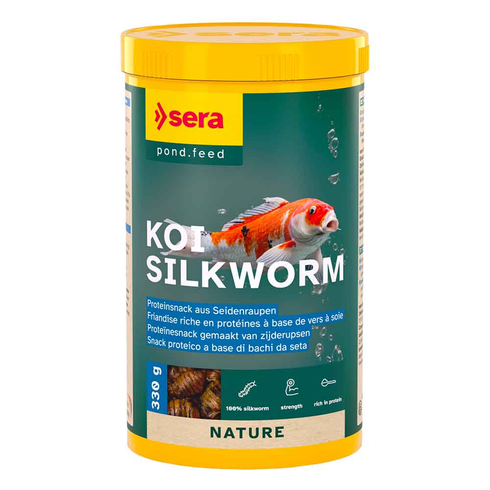Sera Koi Silkworm Nature Bachi da Seta essiccati 1000ml 330gr
