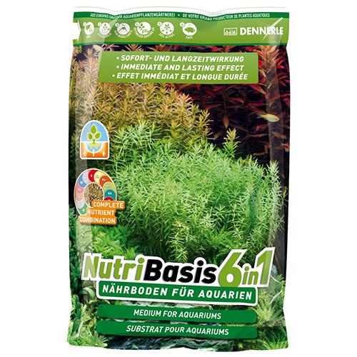 Dennerle NutriBasis 6 in 1 fondo fertile 2.4Kg per acquari 50-70lt fino a 60cm