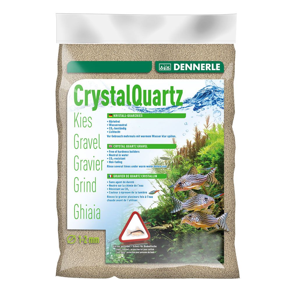 Dennerle Crystal Quartz Ghiaia Cristallo di Quarzo Naturale 5Kg