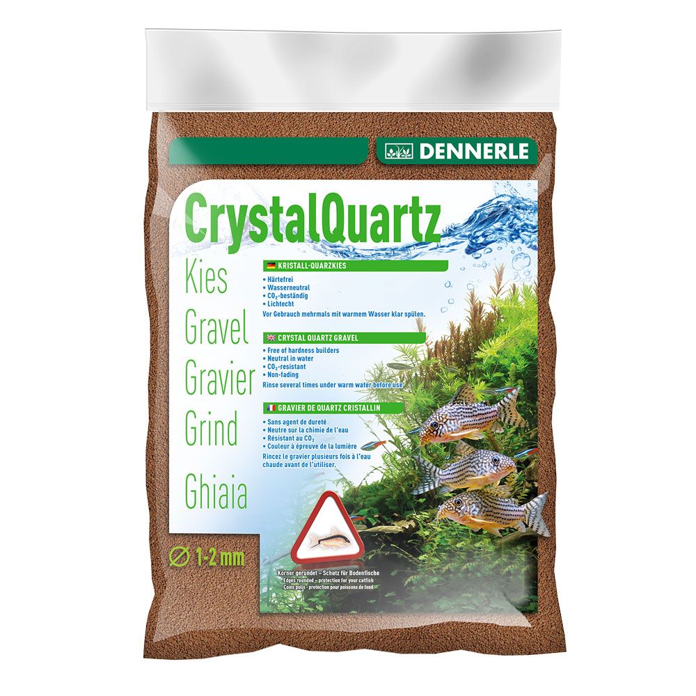 Dennerle Crystal Quartz Ghiaia Cristallo di Quarzo Fulvo 5Kg