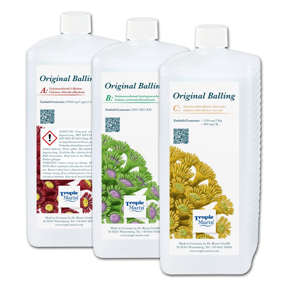 Tropic Marin Original Balling Set Liquido 3 x 1000 ml