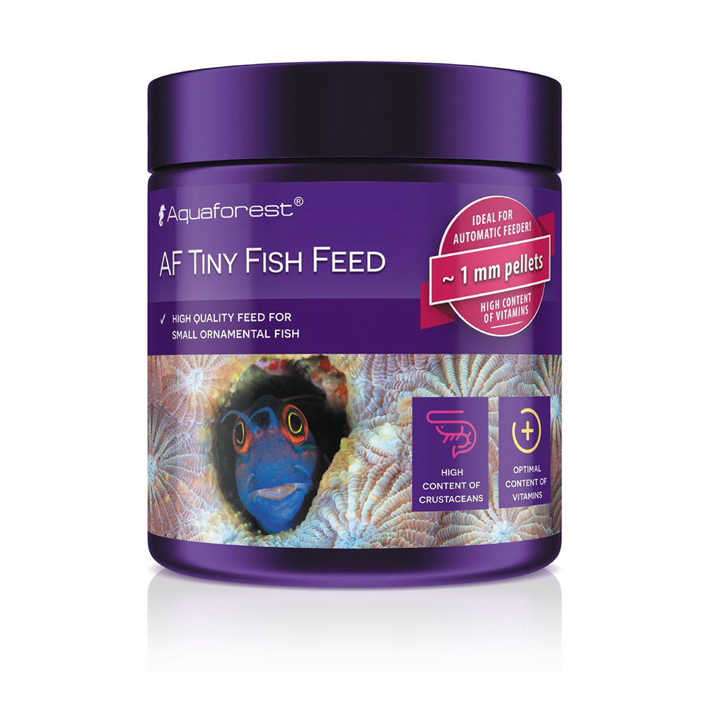 Aquaforest Tiny Fish Feed Alimento granulare affondante 1mm per pesci piccoli 120g
