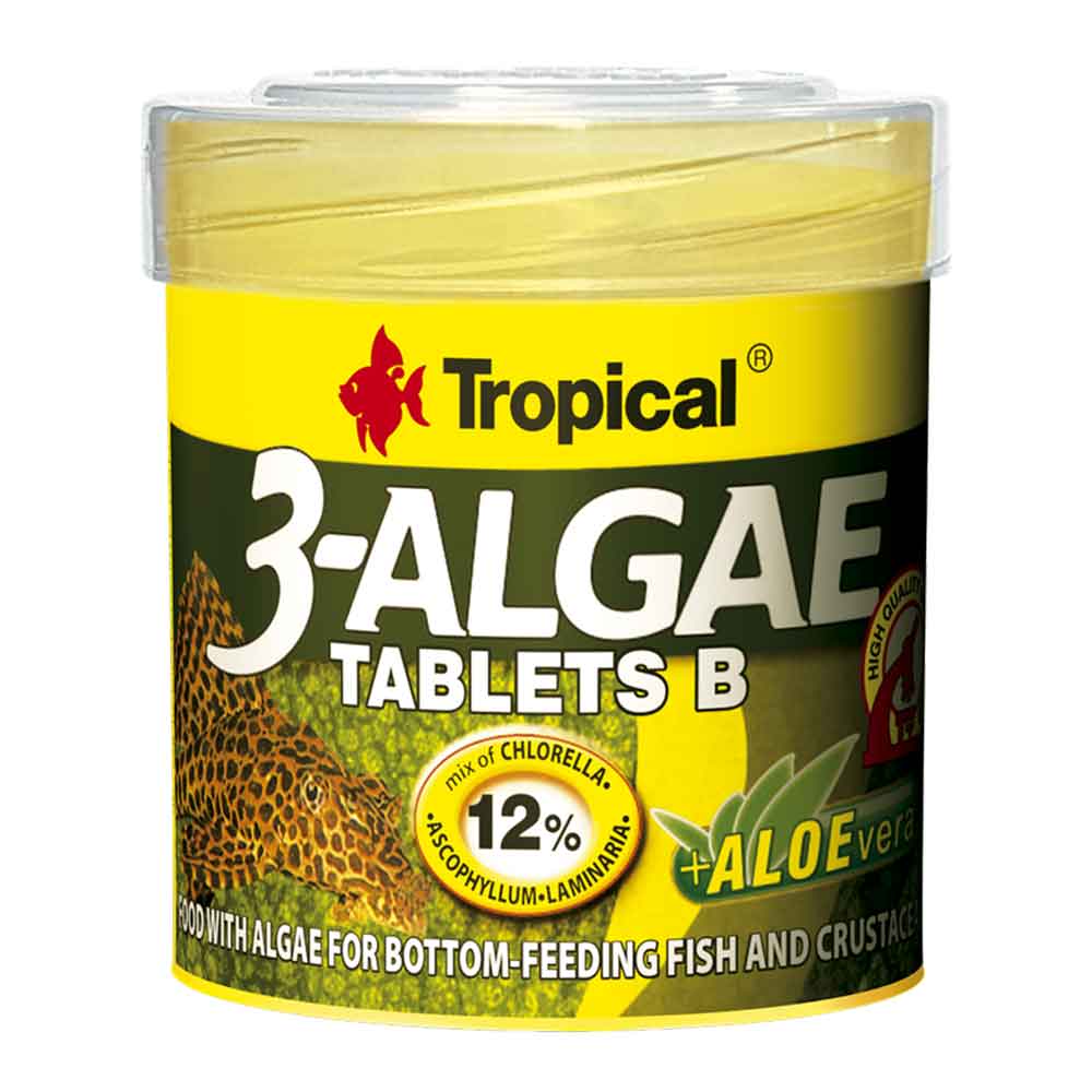 Tropical 3-Algae Tablets B 50ml 36gr 200tabs