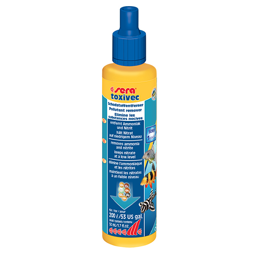 Sera Toxivec contro ammoniaca, nitriti e sostanze tossiche 50 ml per 200 l