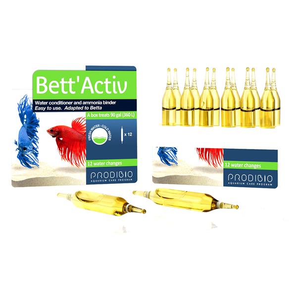 Prodibio Bett'Activ 12 Fiale Biocondizionatore per Betta per 360 l
