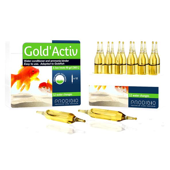 Prodibio Aqua'Gold 12 Fiale Biocondizionatore per acqua fredda per 180 l