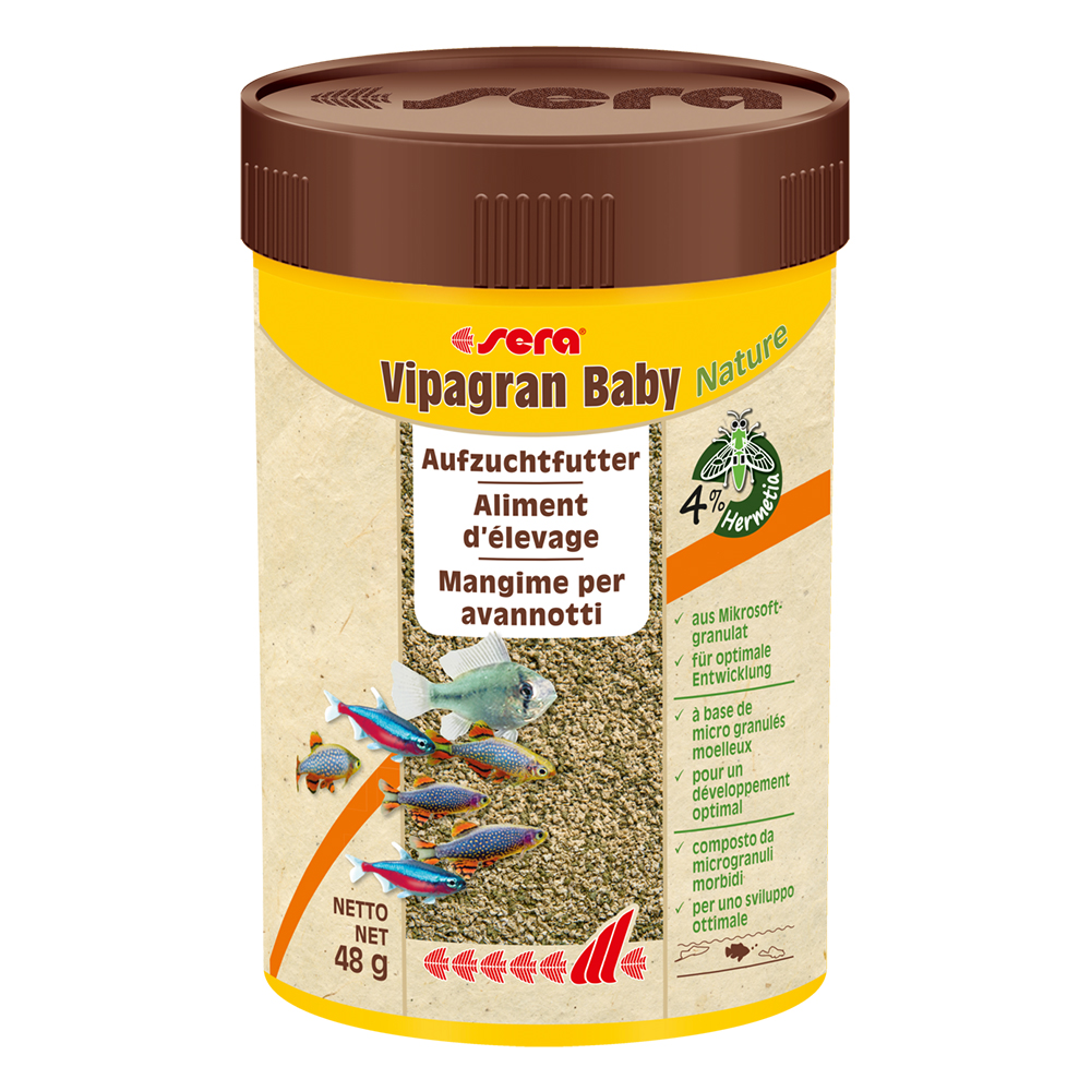 Sera Vipagran Baby Nature Mangime per Avanotti 100ml 48g