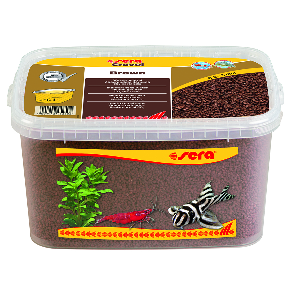 Sera Gravel Brown Ghiaietto colorato Marrone 2-3mm 6L 