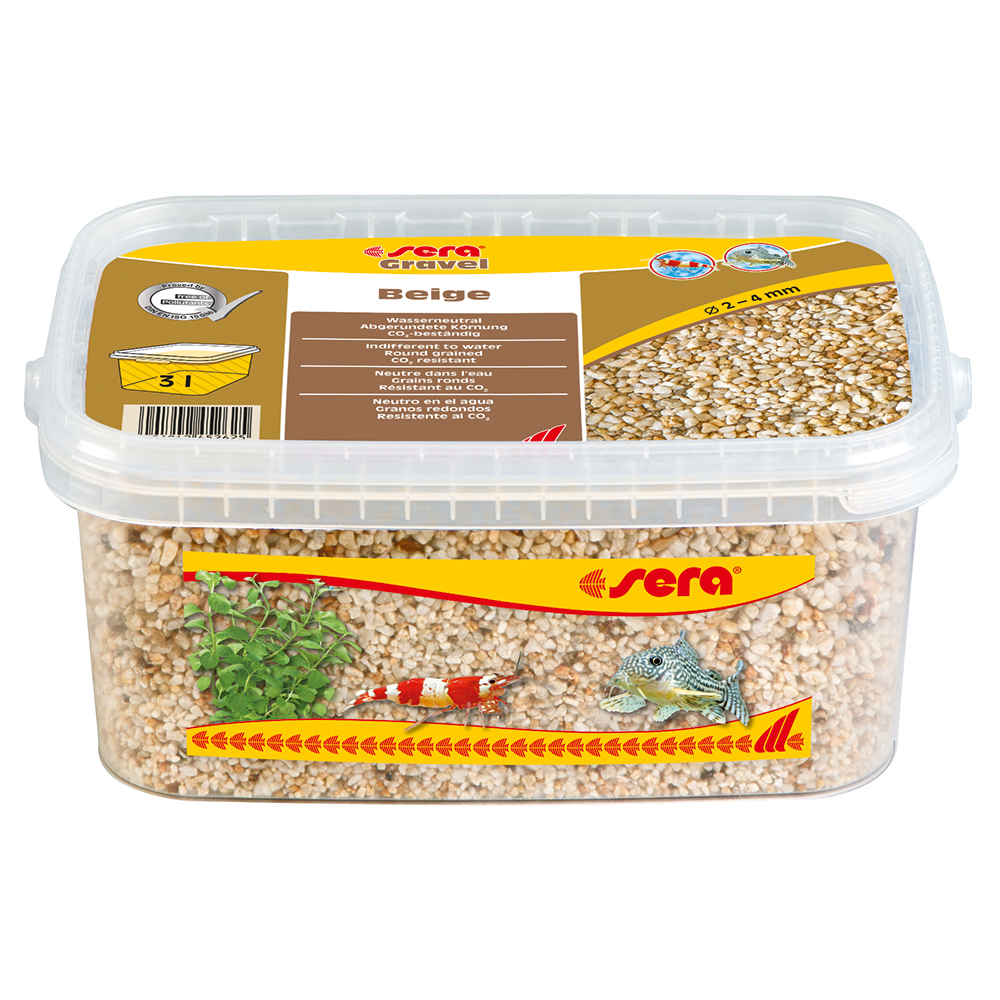 Sera Gravel Beige Ghiaietto colorato ambrato 2-3mm 3L