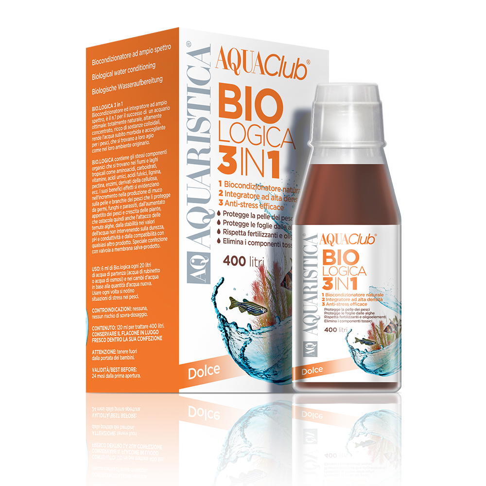 AQ Bio Logica Biocondizionatore ad ampio spettro per dolce 400ml per 1320 litri