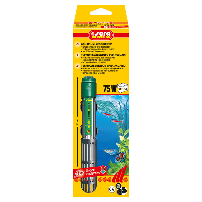 Sera Riscaldatore 75W &quot;Shock Resistant&quot;