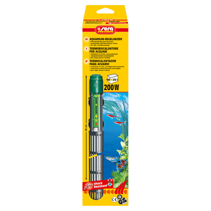 Sera Riscaldatore 200W &quot;Shock Resistant&quot;