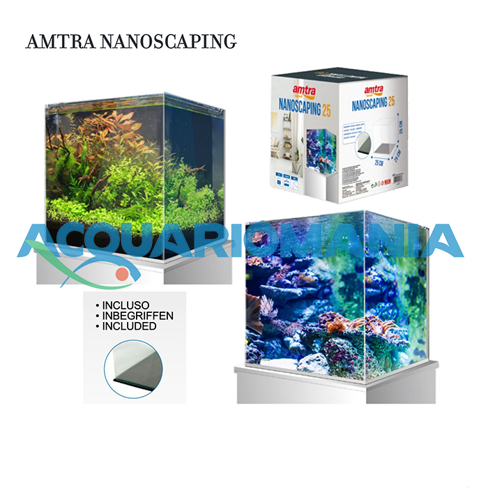 Amtra Nanoscaping 36 Vasca in Extra chiaro 21 litri 36x23x26h cm