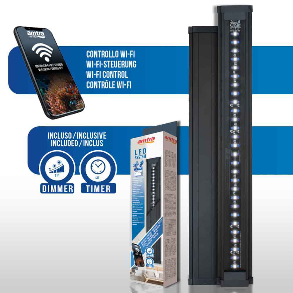 Amtra Led System Reef Lampada a Led Wi-Fi 1000mm 40W per vasche da 95-120cm
