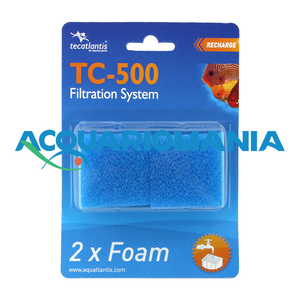 Aquatlantis TC-500 Spugna di ricambio per Filtri interni 2pz