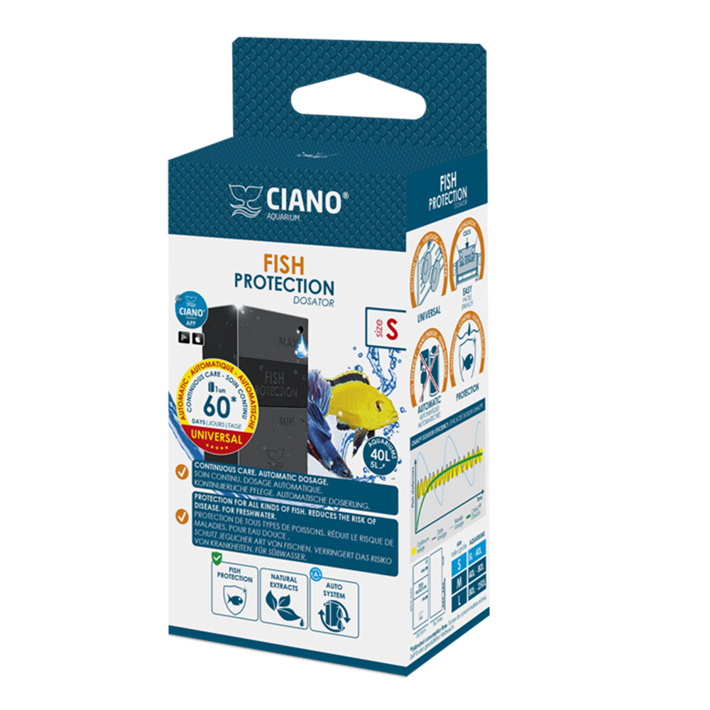 Ciano Aquarium Fish Protection Dosator S 60 Giorni per pesci d'acqua dolce