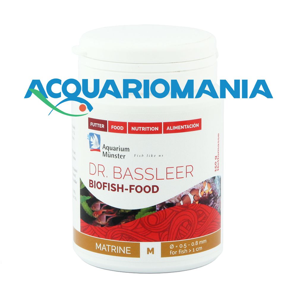 Aquarium Munster Dr. Bassleer Matrine M granulare per Ictio 0,5-0,8 mm 250ml 150g