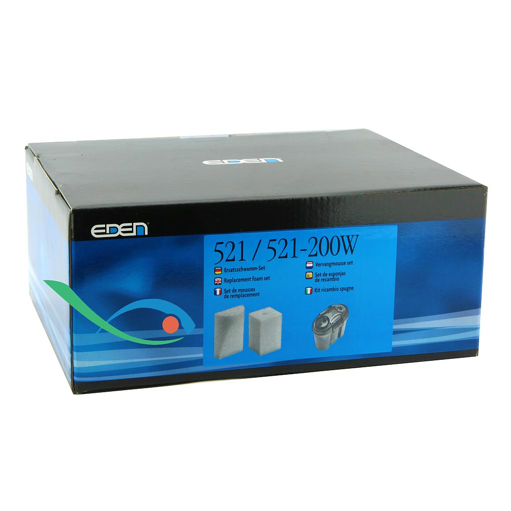 Eden Kit Spugne di Ricambio Filtro esterno 521/521 100w