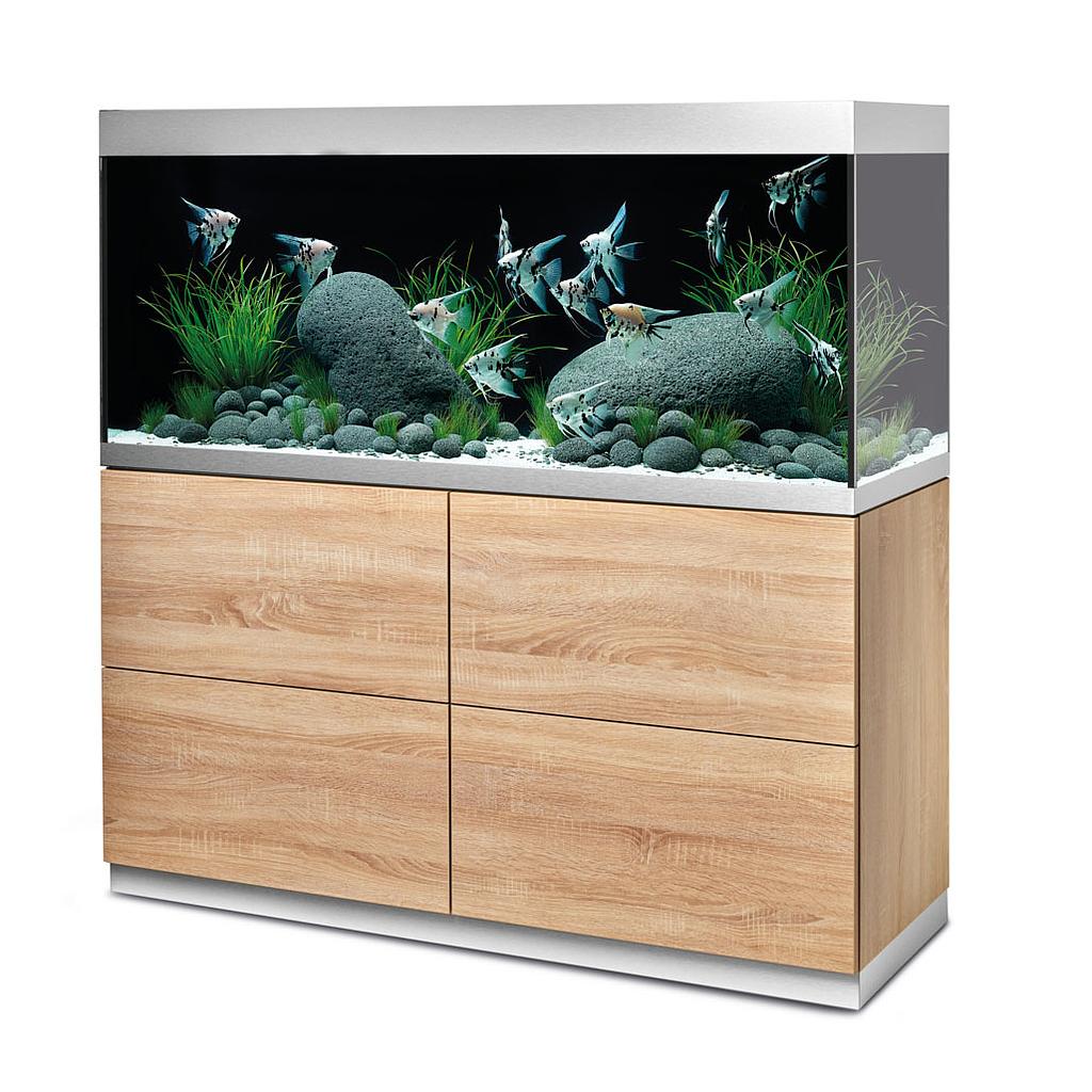 Oase HighLine Optiwhite 400 Acquario e Supporto Quercia 413 litri