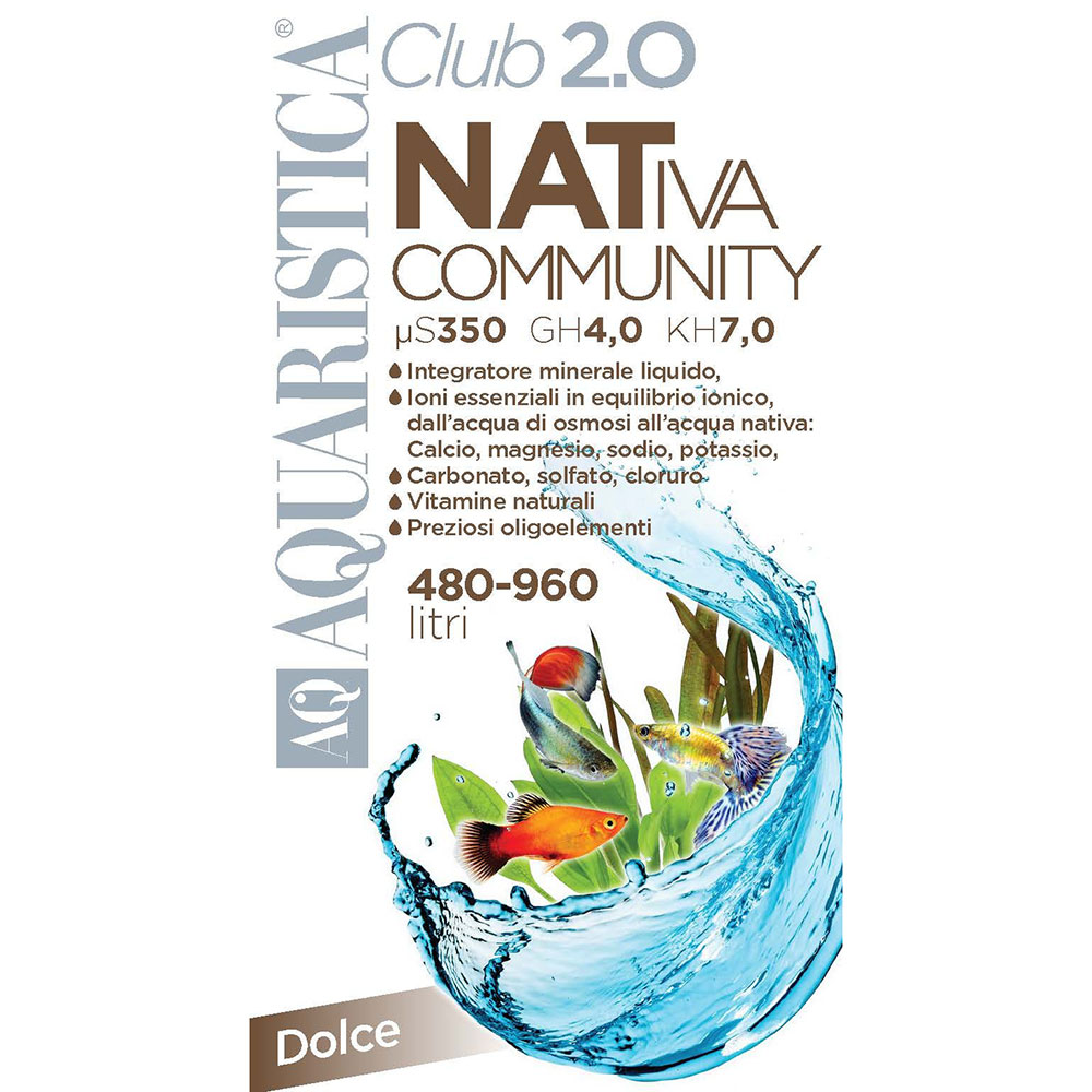 AQ Aquaristica Nativa Community μS 350 GH 4,0 KH 7,0 800ml