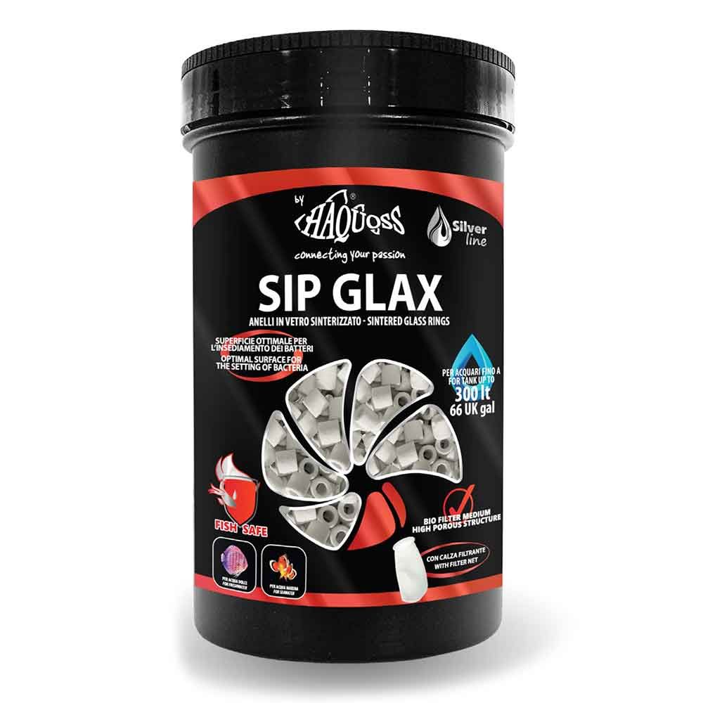 Haquoss Sip Glax Anelli in Vetro Sinterizzato Filtraggio Biologico 5000ml 3500gr