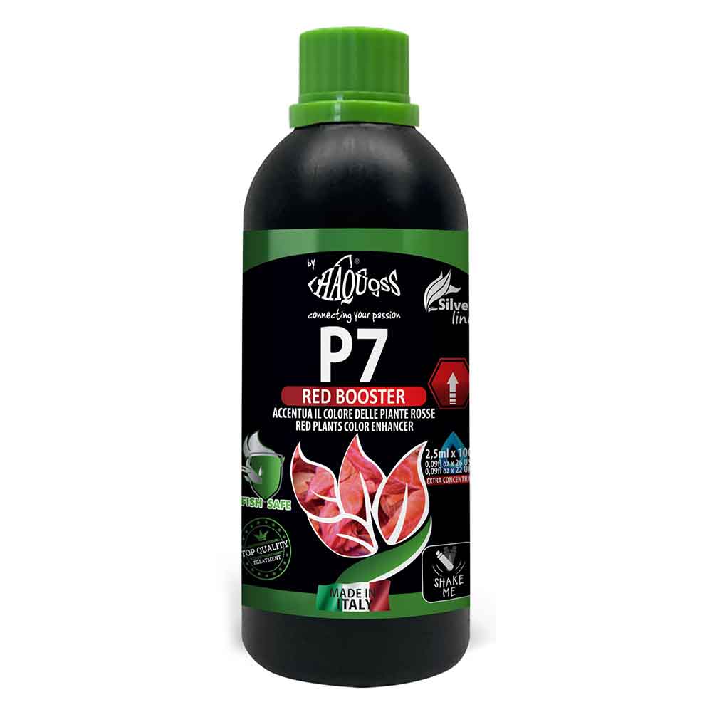 Haquoss P7 Red Booster accentua il colore delle Piante Rosse 250ml