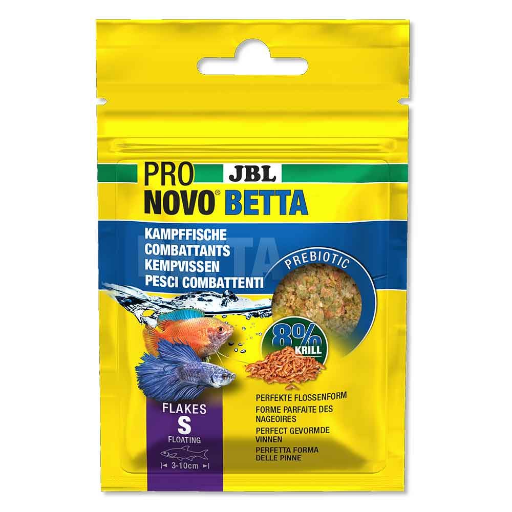 Jbl ProNovo Betta Flakes S Scaglie con Krill e Prebiotici 20ml 6gr