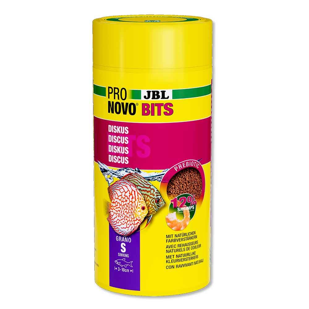 Jbl ProNovo Bits Diskus Grano S Granulare con Shrimps e Prebiotici 1000ml 480gr