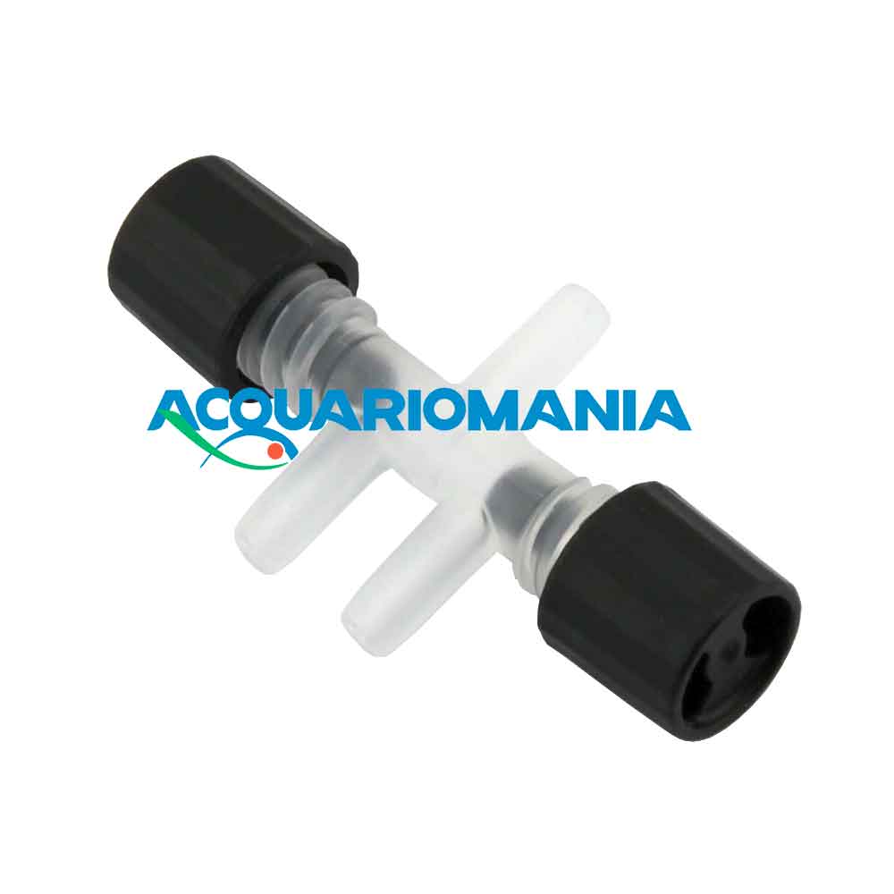 Ziss Aqua Rubinetto Aria 2 uscite per tubo areatore 4/6mm