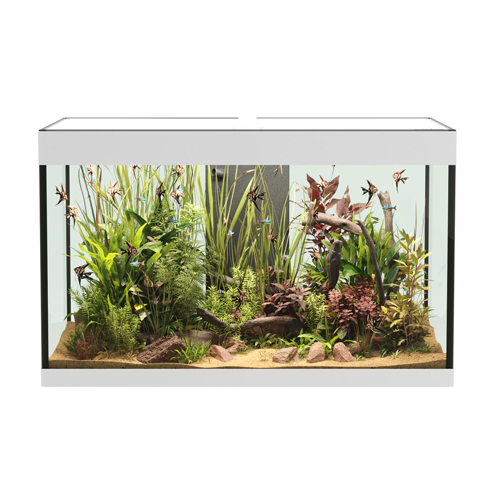 Askoll Opera 150 Acquario completo 150 litri Bianco 80x40x50h cm